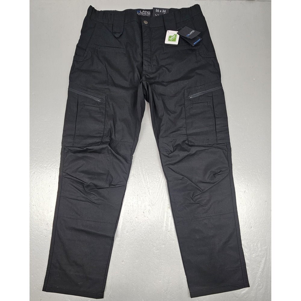 NWT LAPG LA Police Gear Atlas Cargo Pants Mens 36x34 Black Ripstop Workwear